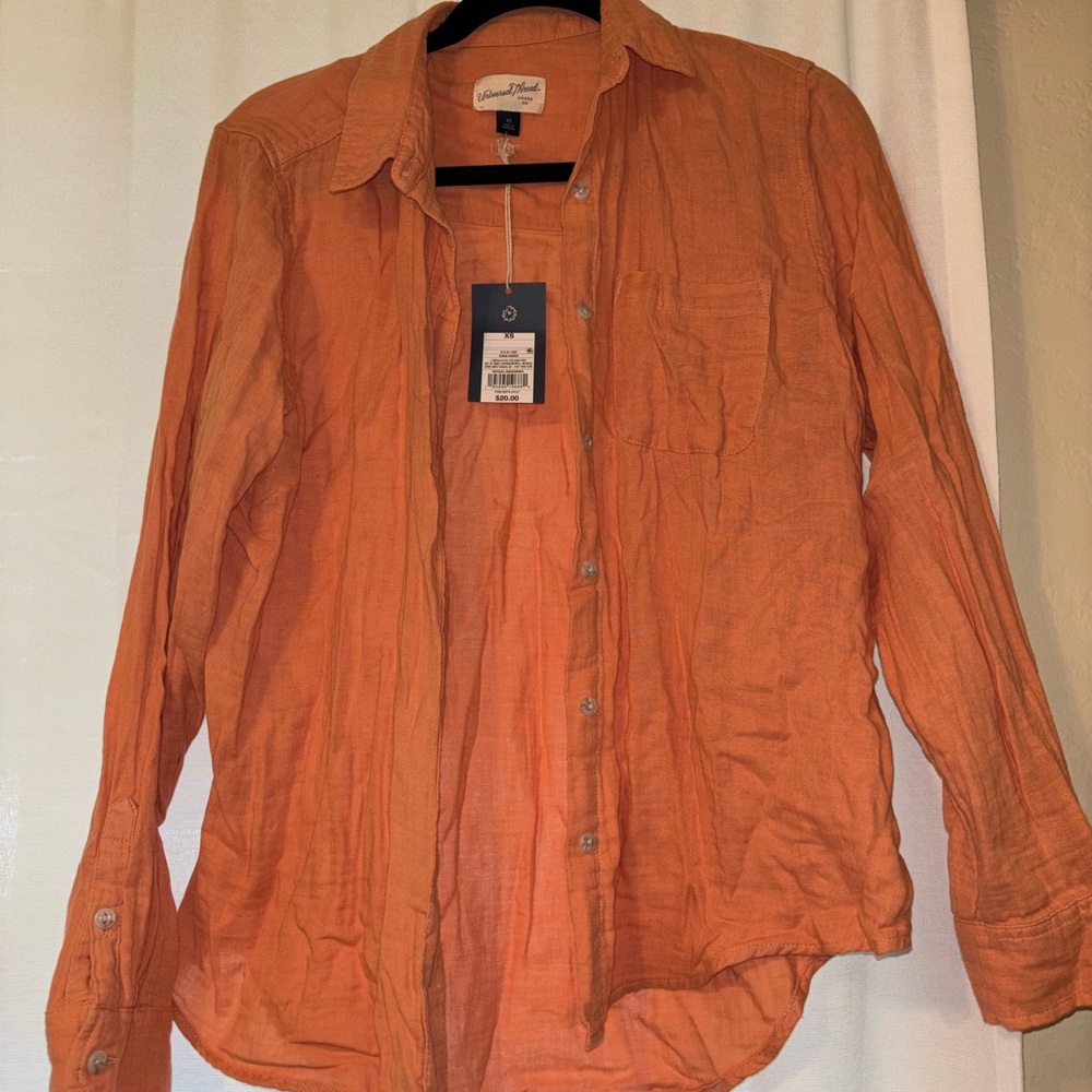 Target peach button up - Picture 2 of 4
